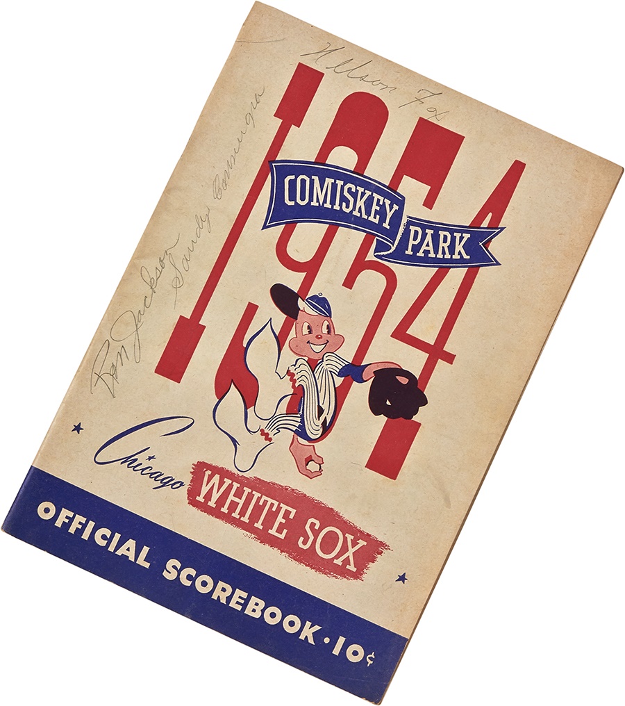 - 1954 Nellie Fox Signed Program