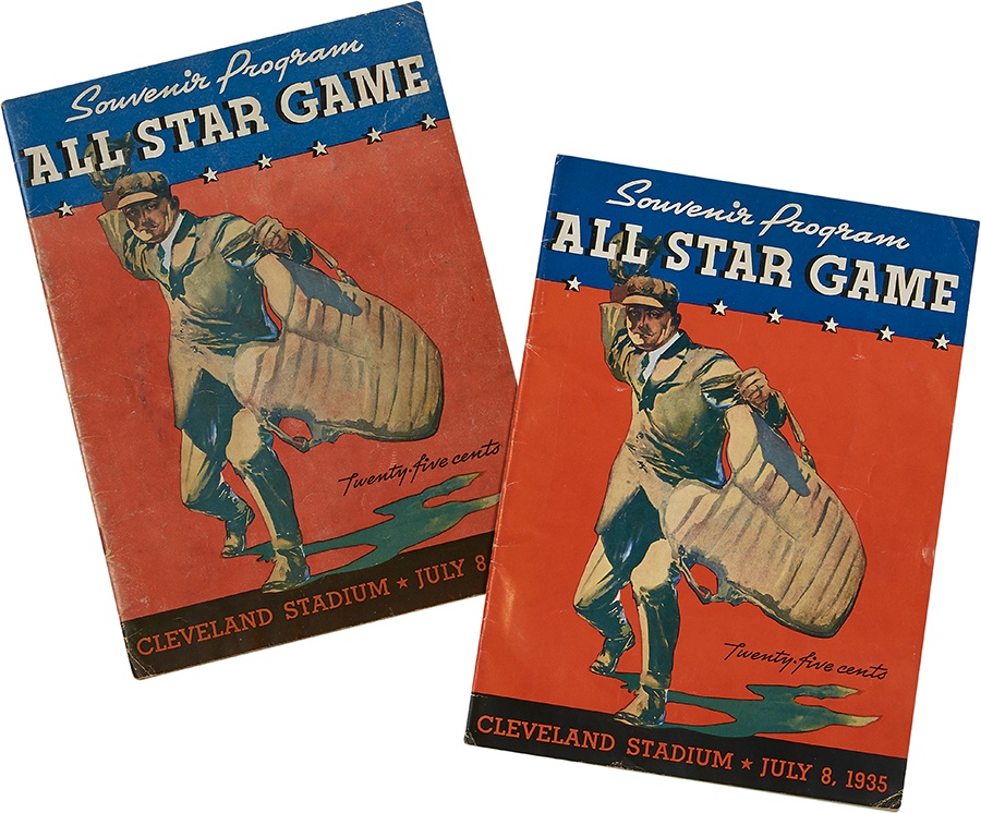 - Two 1935 Cleveland Indians All-Star Game Programs