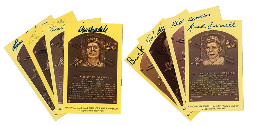 Internet Only - Yellow HOF Baseball Postcards (38)