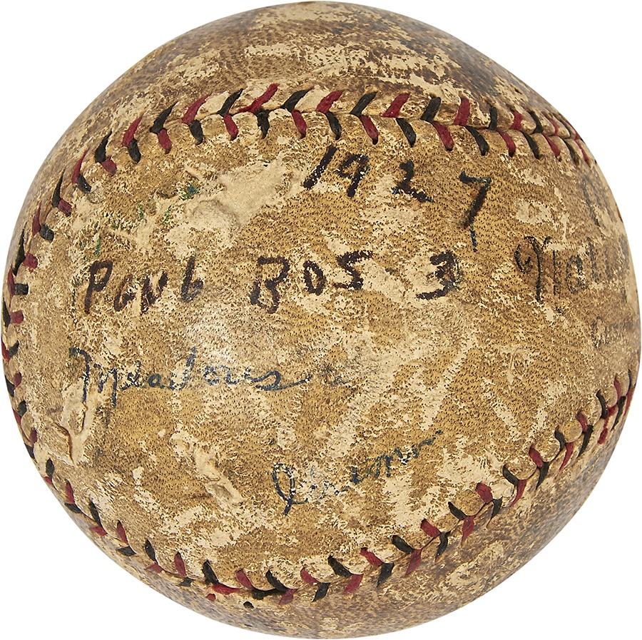 1927 N.L. Champion Pittsburgh Pirates Game Ball