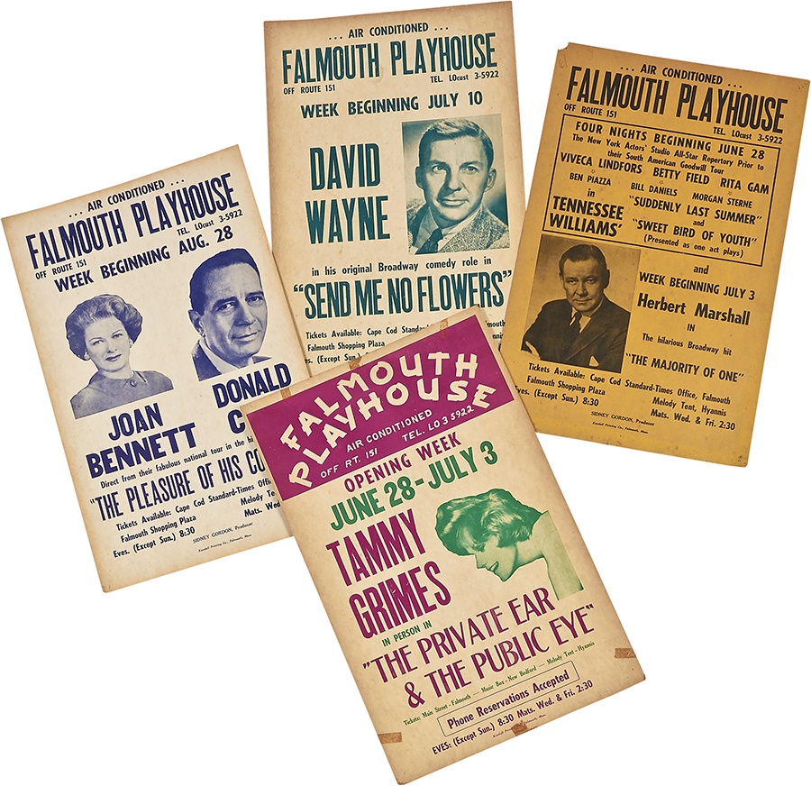 1950's Falmouth Playhouse Theater Posters (4)