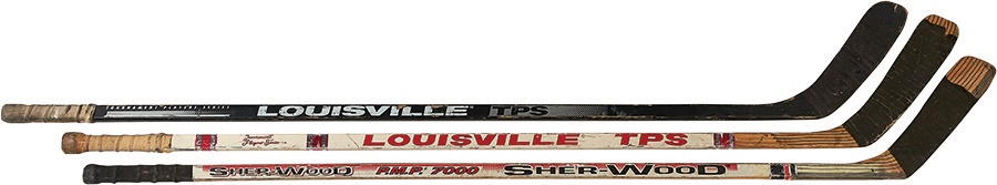 - Collection of Game Used Hockey Sticks Including Yzerman, Coffey & McSorley