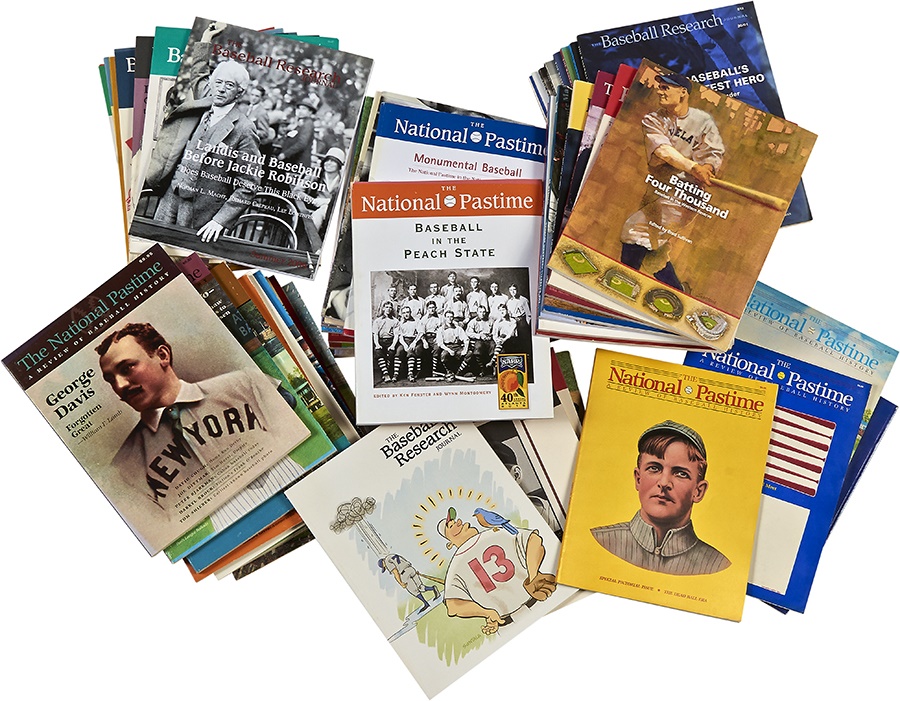 - Huge Lot of SABR Baseball Publications from Pioneer Member (55)