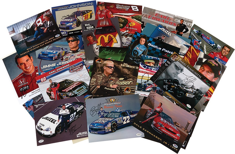 - Signed & Unsigned NASCAR Promo Cards Collection of 1200+