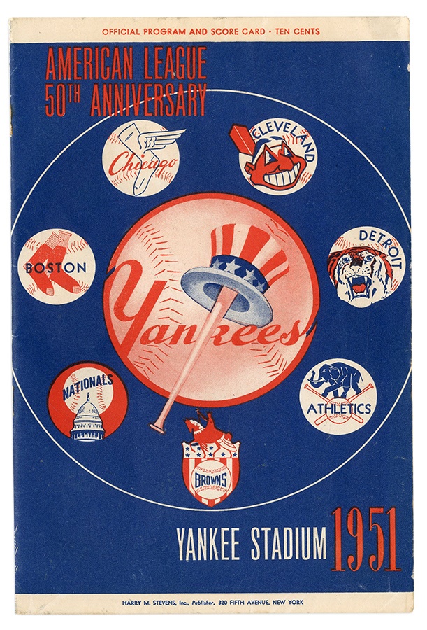 Mantle and Maris - Mickey Mantle's First Game Program