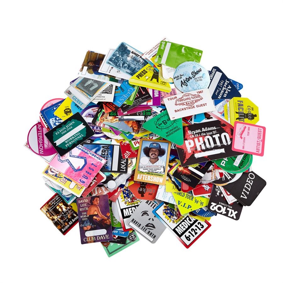- Huge Rock Concert Backstage Pass Collection from Original Manufacturer OTTO (300+)