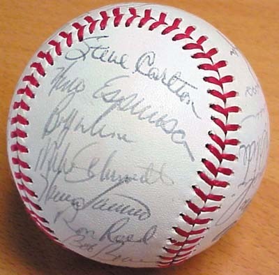 Autographed Baseballs - 1980 Philadelphia Phillies Team Signed Baseball