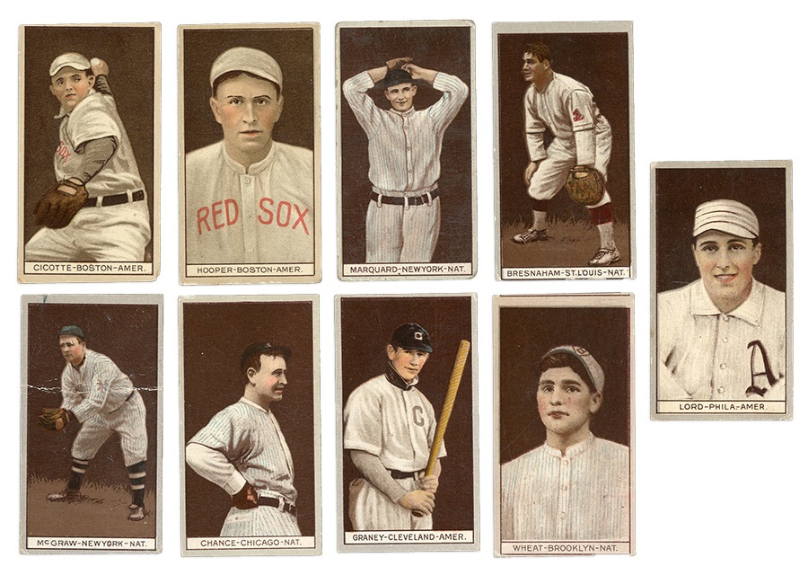 - 1912 T207 Brown Background Collection Including HOF (62)