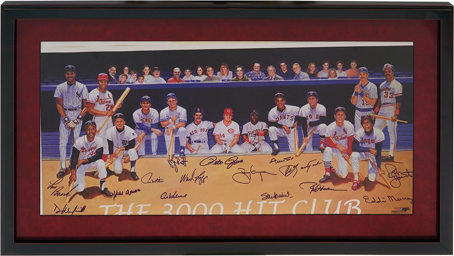 The Lou Brock Collection - 3,000 Hit Club Signed Print