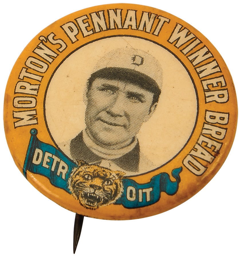 Tickets, Publications & Pins - Hughie Jennings 1900s Morton's Pennant Winner Bread Detroit Tigers