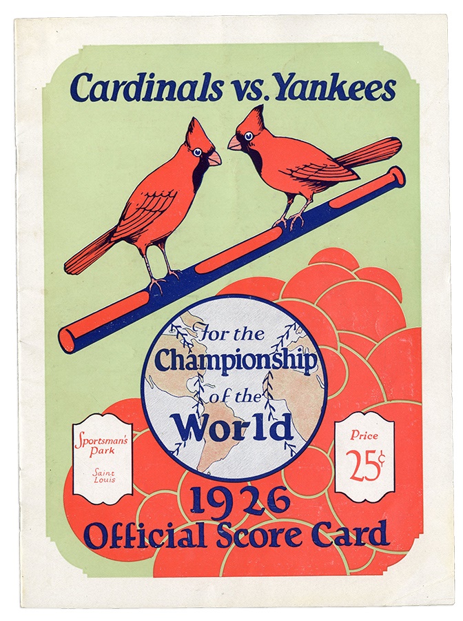 St. Louis Cardinals - Babe Ruth Hits 3-Home Runs "Johnny Sylvester" 1926 World Series Program