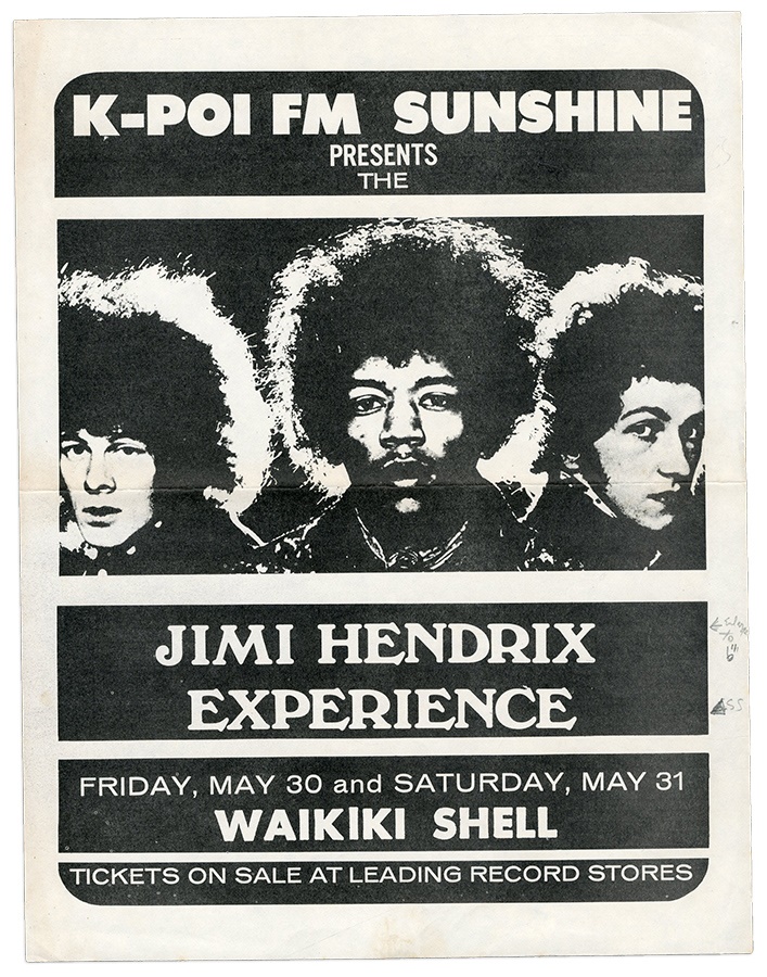 Rock 'N' Roll - 1969 Jimi Hendrix Handbill