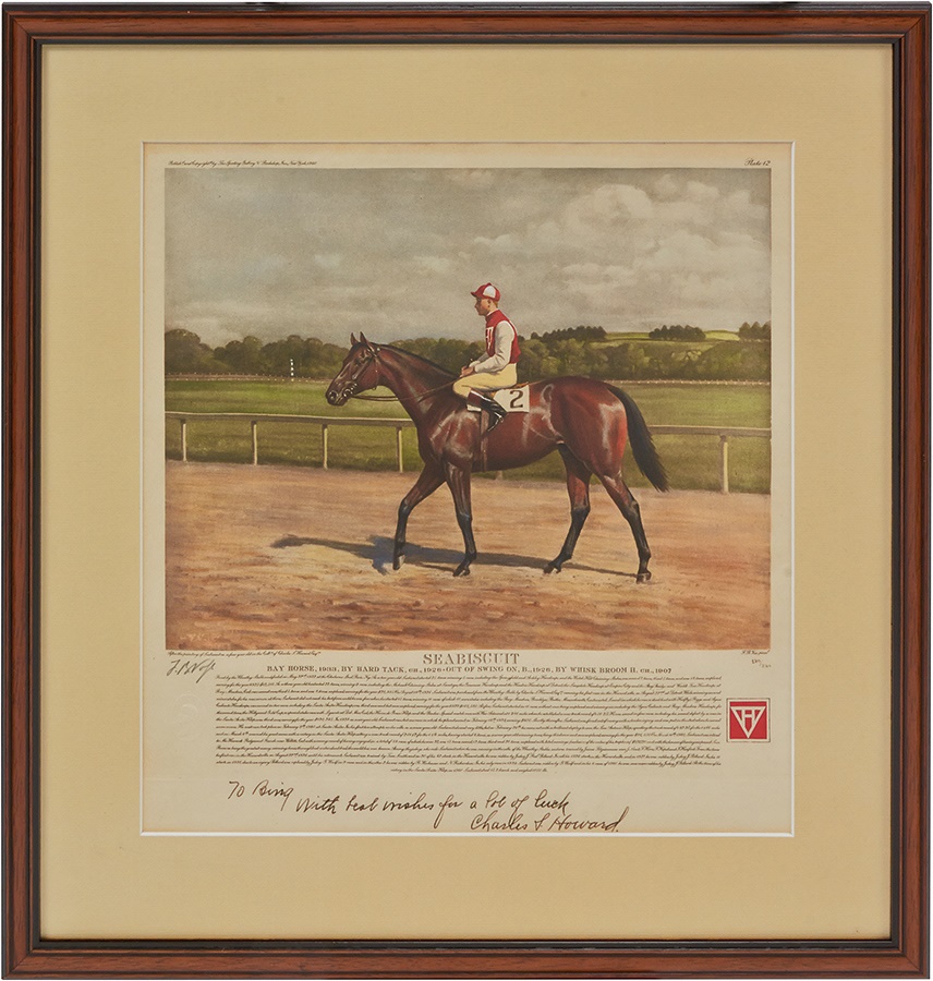 The Seabiscuit Collection of Chris Lowe - Unique Limited Edition Signed Print