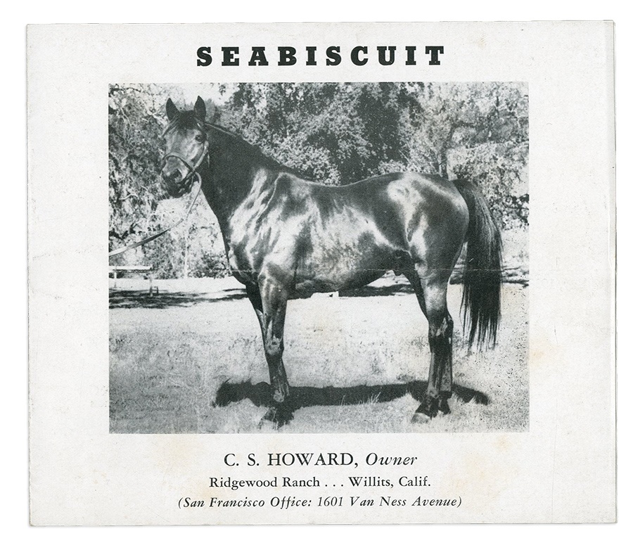 The Seabiscuit Collection of Chris Lowe - 1940s Seabiscuit Stud Barn Brochure