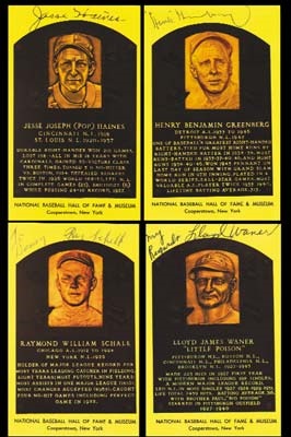 Hall of Fame Yellow Plaque Signed Collection (100)