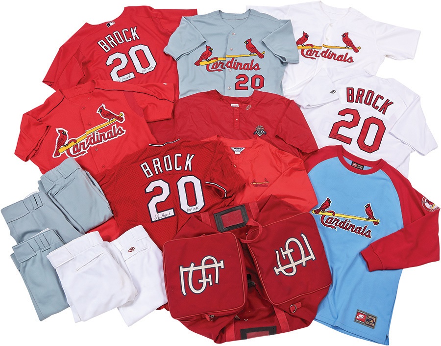 - Lou Brock St. Louis Cardinals Equipment Collection