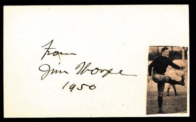 Sports Autographs - 1950 Jim Thorpe Autograph