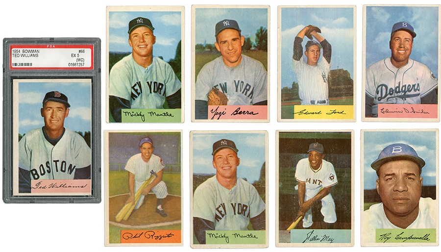 - 1954 Bowman Baseball Complete Set With Ted Williams
