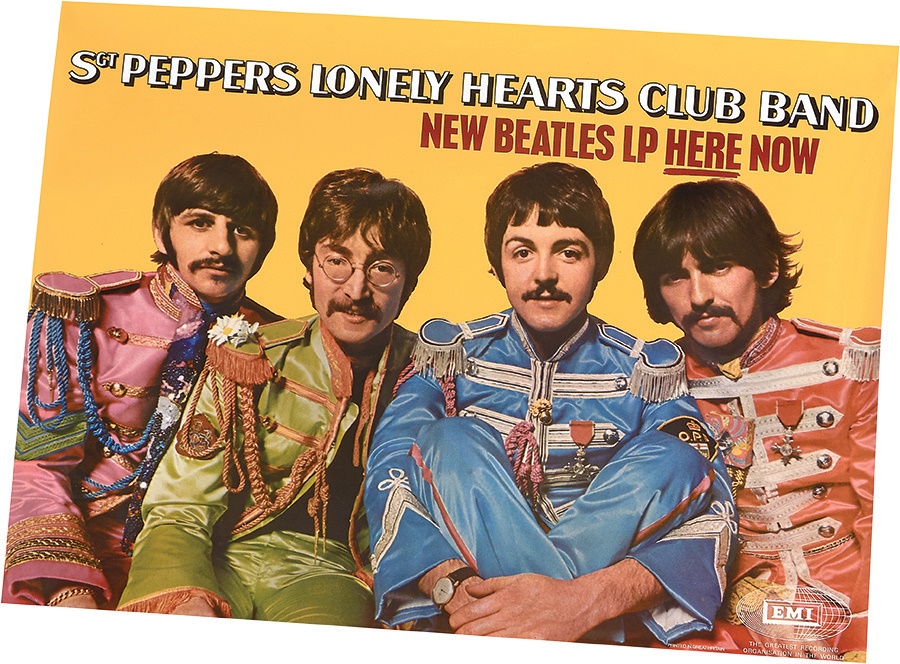 - 1967 Sgt. Pepper's Lonely Hearts Club Band Beatles Poster