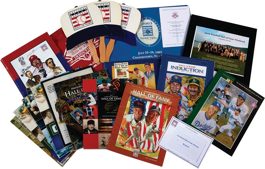 The Lou Brock Collection - Lou Brock's Baseball Hall of Fame Programs, Yearbooks and More