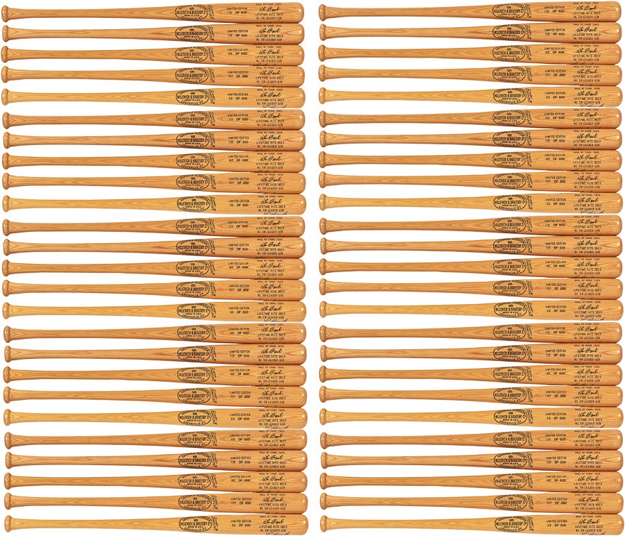The Lou Brock Collection - Large Quantity of Lou Brock Signed Bats (240)