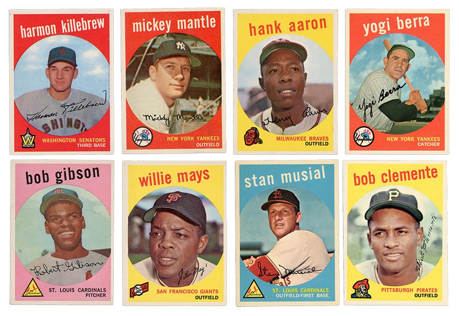 - 1959 Topps Baseball Partial Set of 550 High Grade