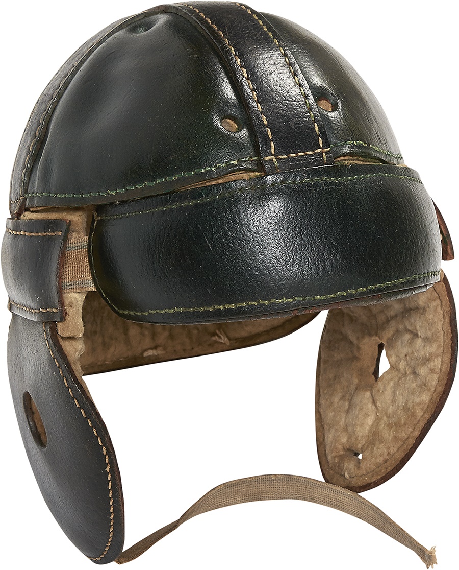 - 1930's Leather Football Helmet