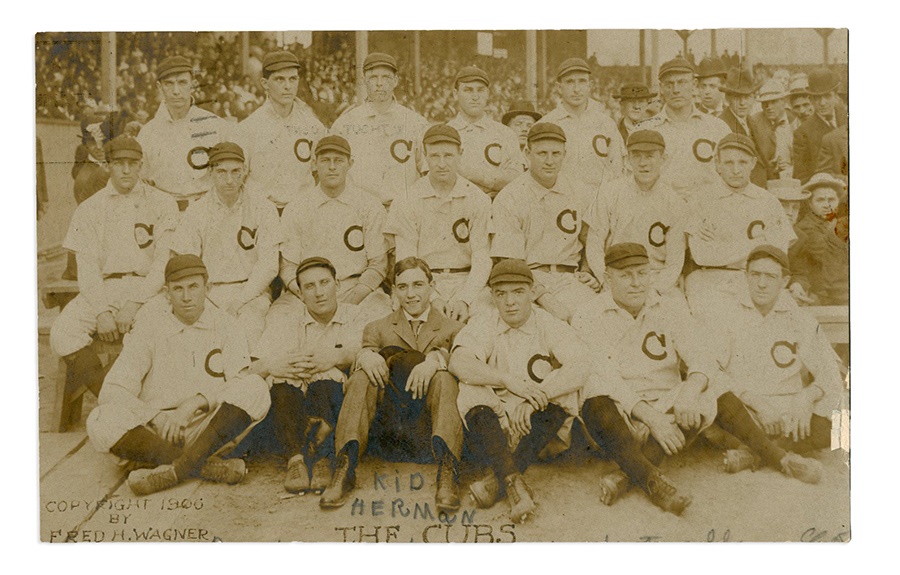 - 1906 Chicago Cubs Neat Photo Postcard