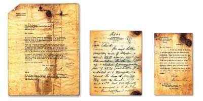 Sports Autographs - 1920's Kenesaw Mountain Landis Signed Letter Collection (3)