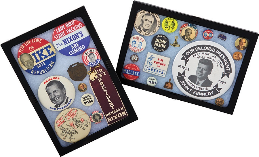 Rock And Pop Culture - One Man's Political Pin Collection
