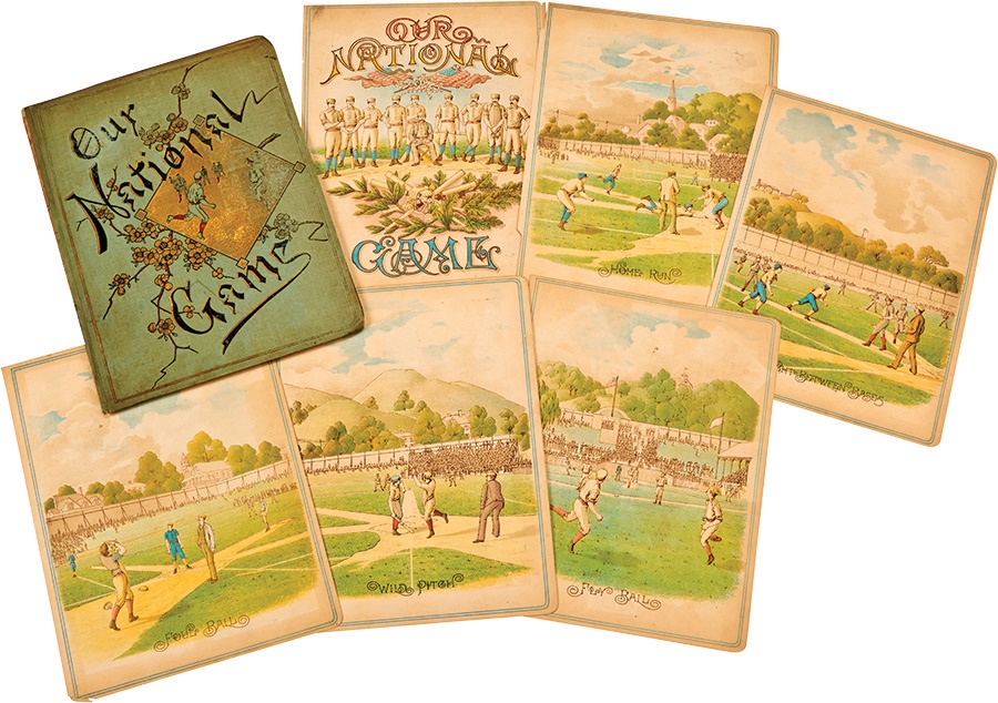 19th Century Baseball - 1887 "Our National Game" Lithographs Complete Set (6)
