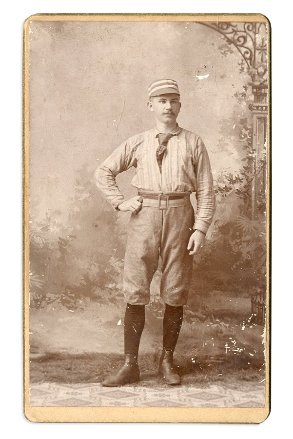 19th Century Baseball - 1870's Autographed M.J. Finerty Carte-de-Visite (ex-Mark Rucker)