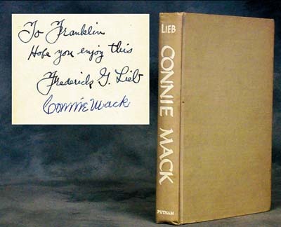 Sports Autographs - Connie Mack Signed Book