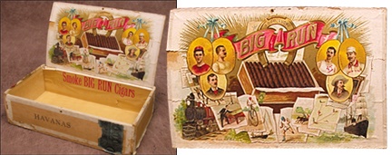 19th Century Buck Ewing & Buffalo Bill Cigar Box