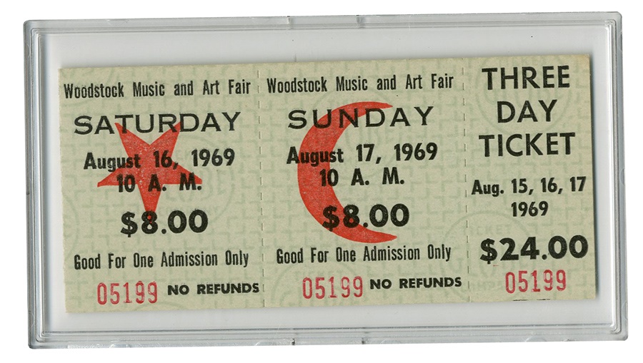 - Woodstock Three-Day Ticket