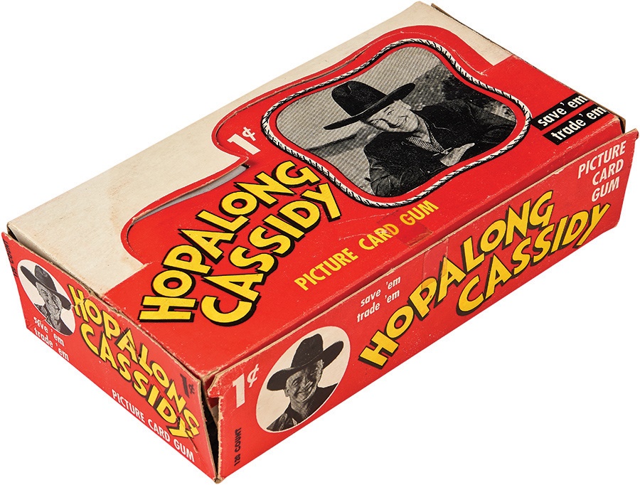 - 1950 Topps Hopalong Cassidy 1c. Gum Card Display