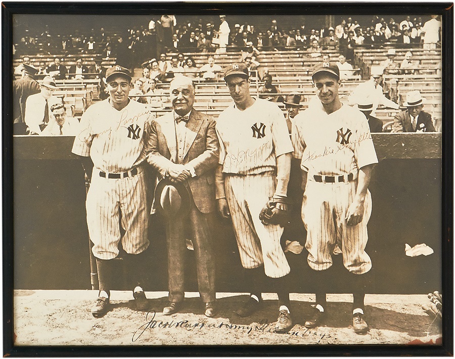 NY Yankees, Giants & Mets - Amazing "Italian Boys" Oversized Signed Photograph
