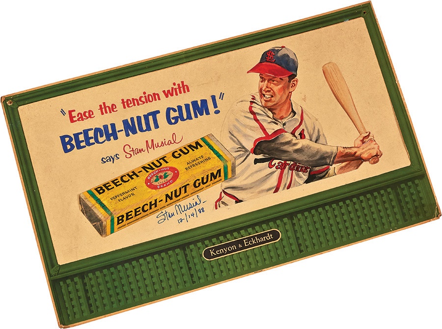 - 1940s Stan Musial Beech-Nut Gum Original Painting