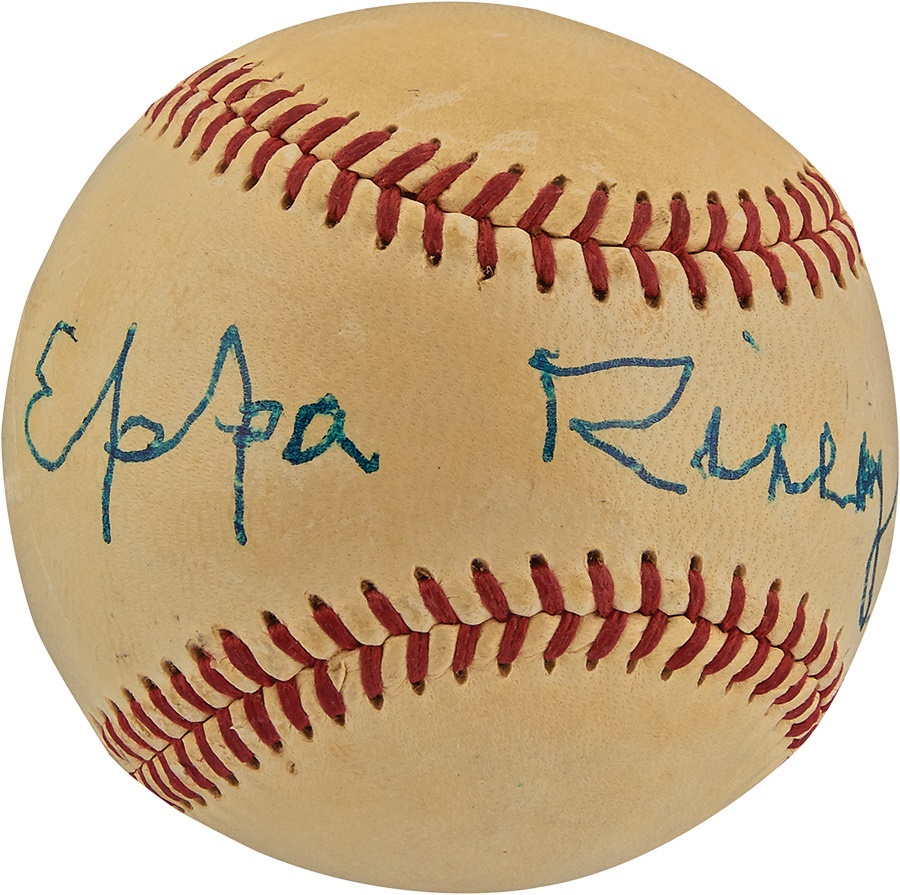- Eppa Rixey Single Signed Baseball