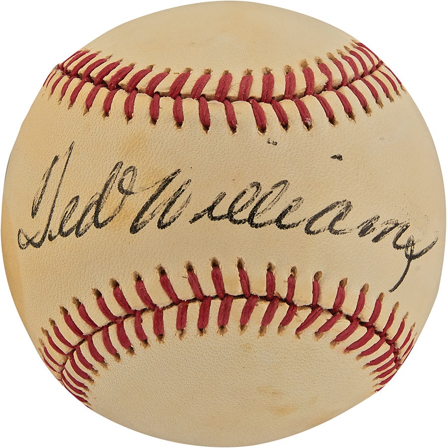 The Joe L Brown Signed Baseball Collection - Ted Williams Single Signed Baseball
