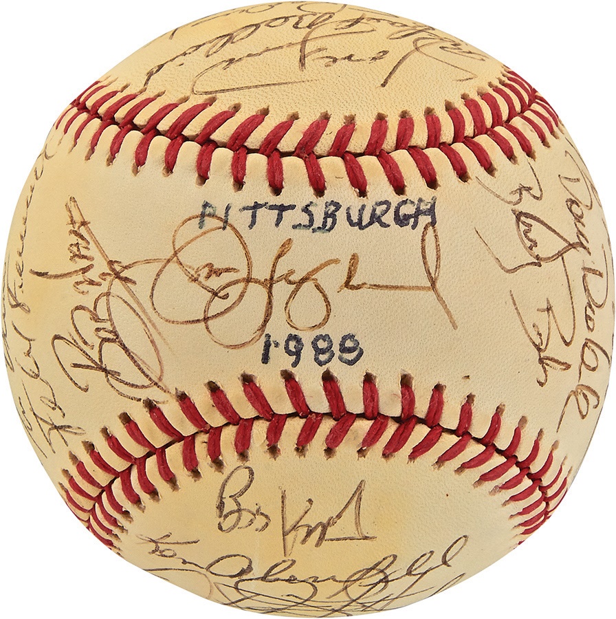 The Joe L Brown Signed Baseball Collection - 1988 Pittsburgh Pirates Team Signed Baseball