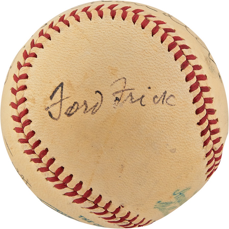The Joe L Brown Signed Baseball Collection - High Grade Frick, Harridge, & Chandler Signed Baseball
