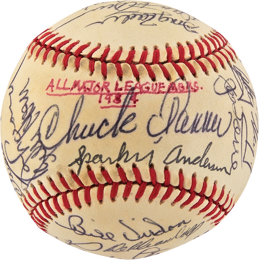 - 1984 Major League Baseball Managers Signed Baseball