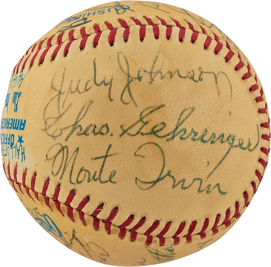 - 1982 Hall of Fame Signed Induction Baseball