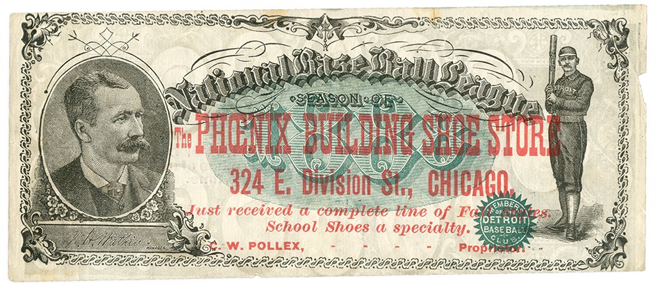 - 1888 Detroit Wolverine Baseball Currency