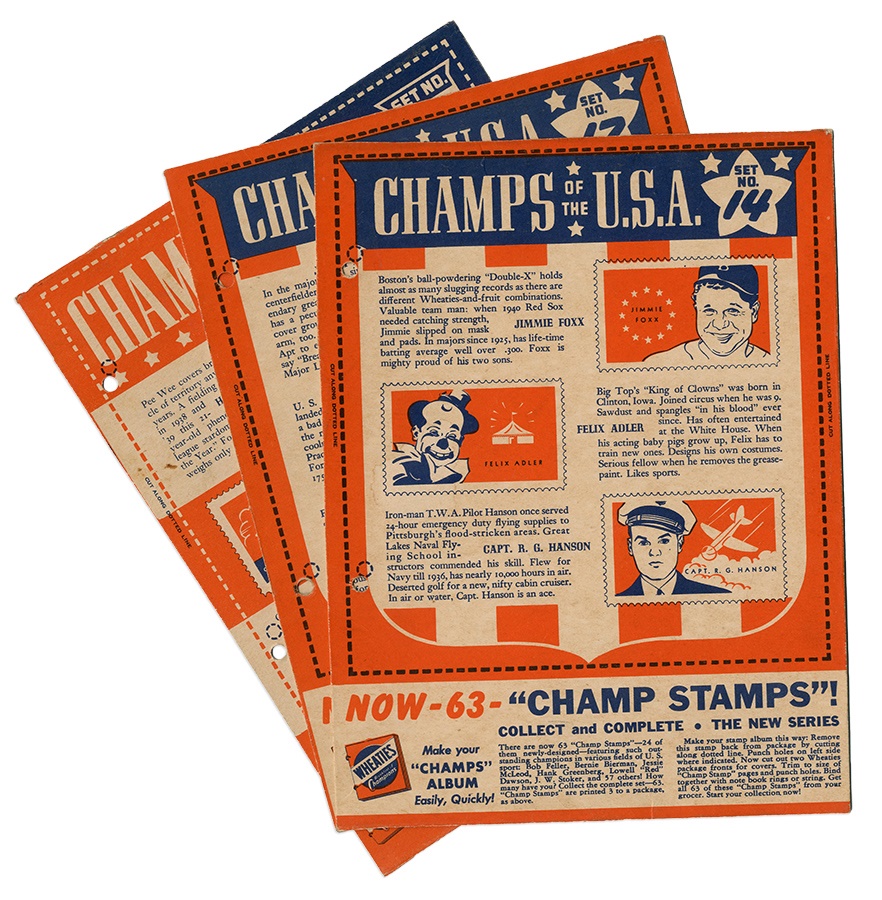 - 1940 Wheaties Champ Stamps Salesman Sample Book