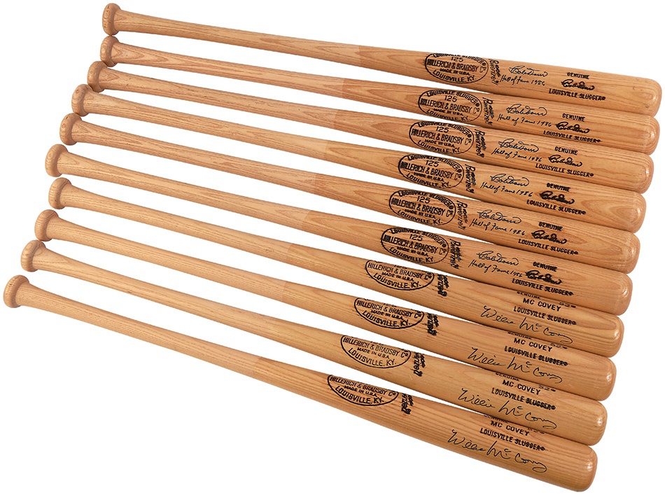 - Willie McCovey and Bobby Doerr Signed Bats (10)