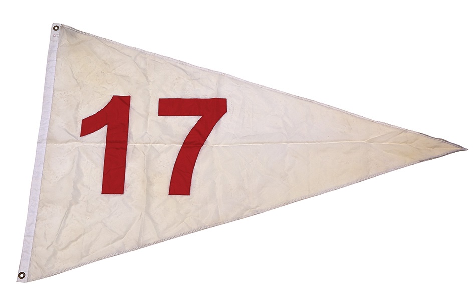 Stadium Artifacts - Dizzy Dean Retired Number "17" From Old Busch Stadium