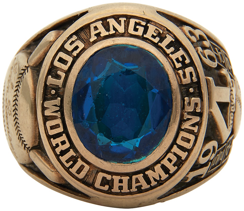 Sports Rings And Awards - 1963 Los Angeles Dodgers World Championship Ring