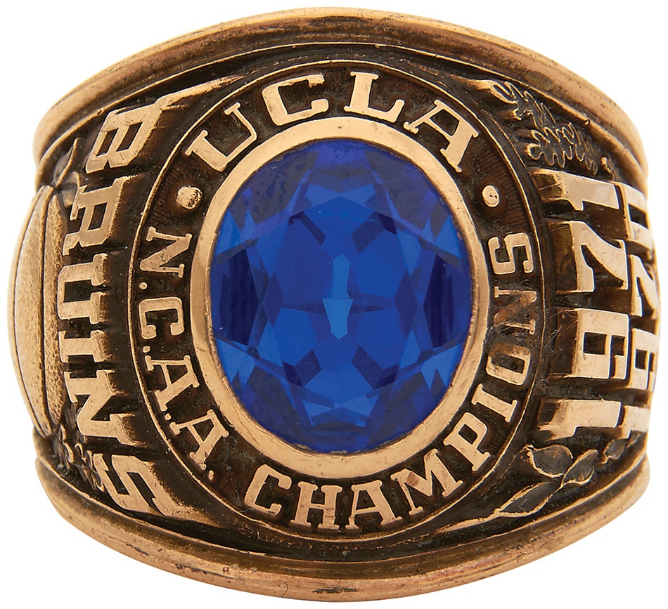 - 1970-71 UCLA Bruins National Championship Basketball Ring